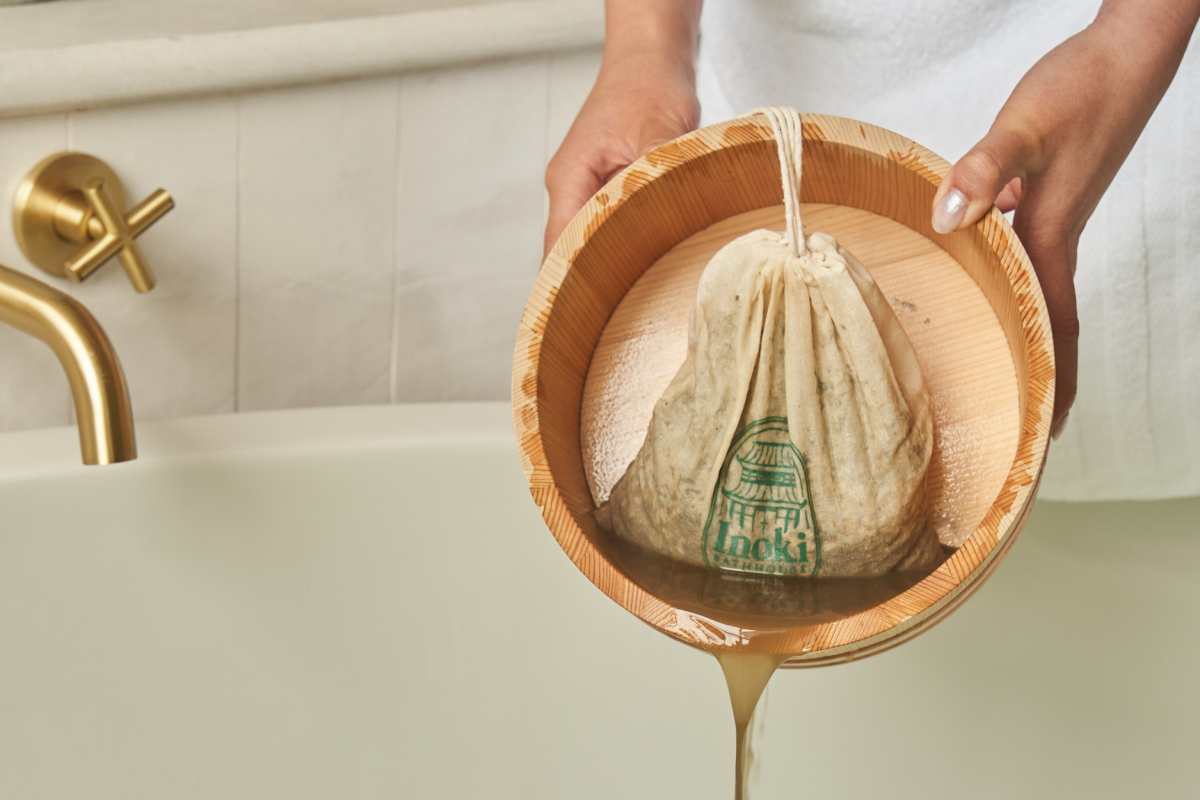 Steeping Inoki Tea Bath