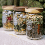 Tea Bath Glass Jar - Inoki Bathhouse