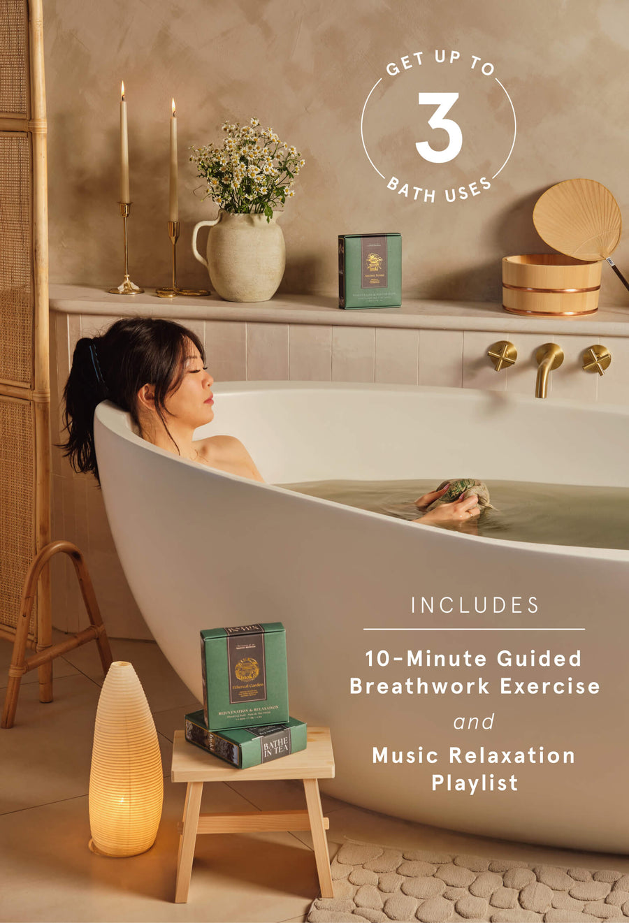 Revitalizing Oasis - Tea Bath Mini Set (3) - Inoki Bathhouse