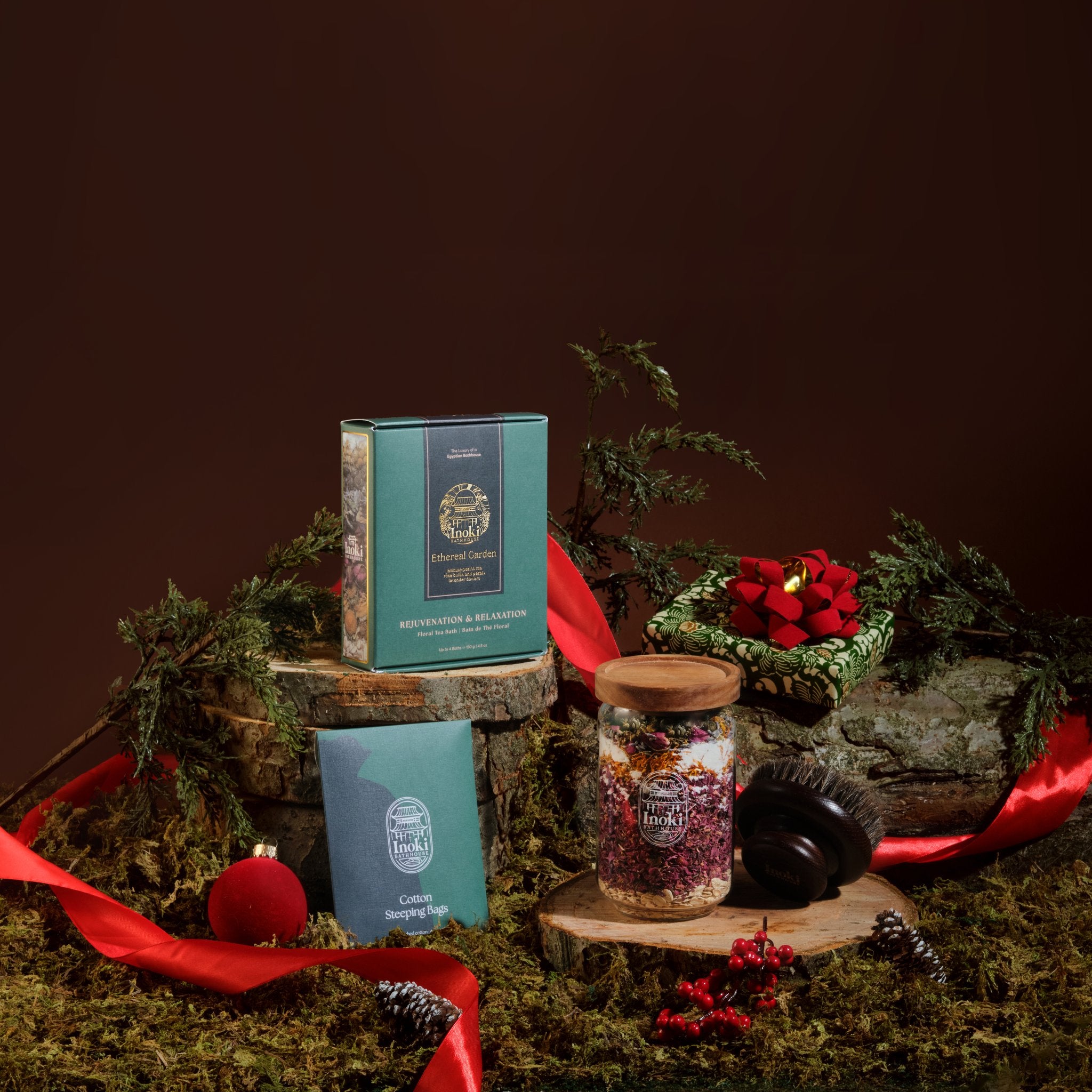 Inoki Bathhouse Oasis Wellness Spa Set holiday gift set