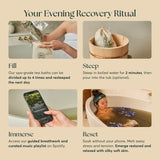 Your evening recovery ritual with Inoki tea baths: fill, steep, immerse, reset