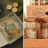 Create your own bath apothecary with Inoki glass jars