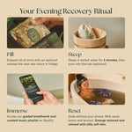 Your evening recovery ritual with Inoki tea baths: fill, steep, immerse, reset